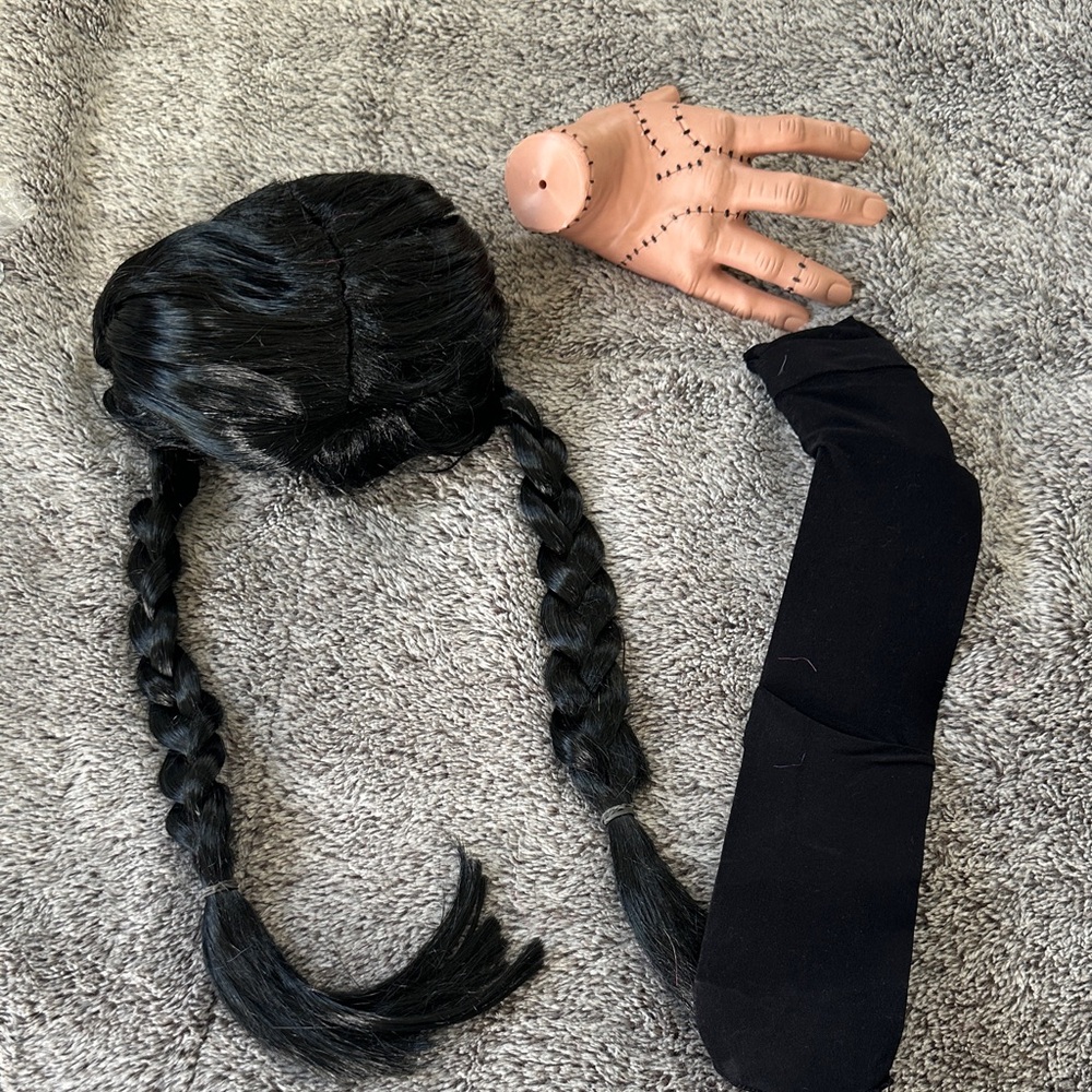 Black Braided Hairpiece